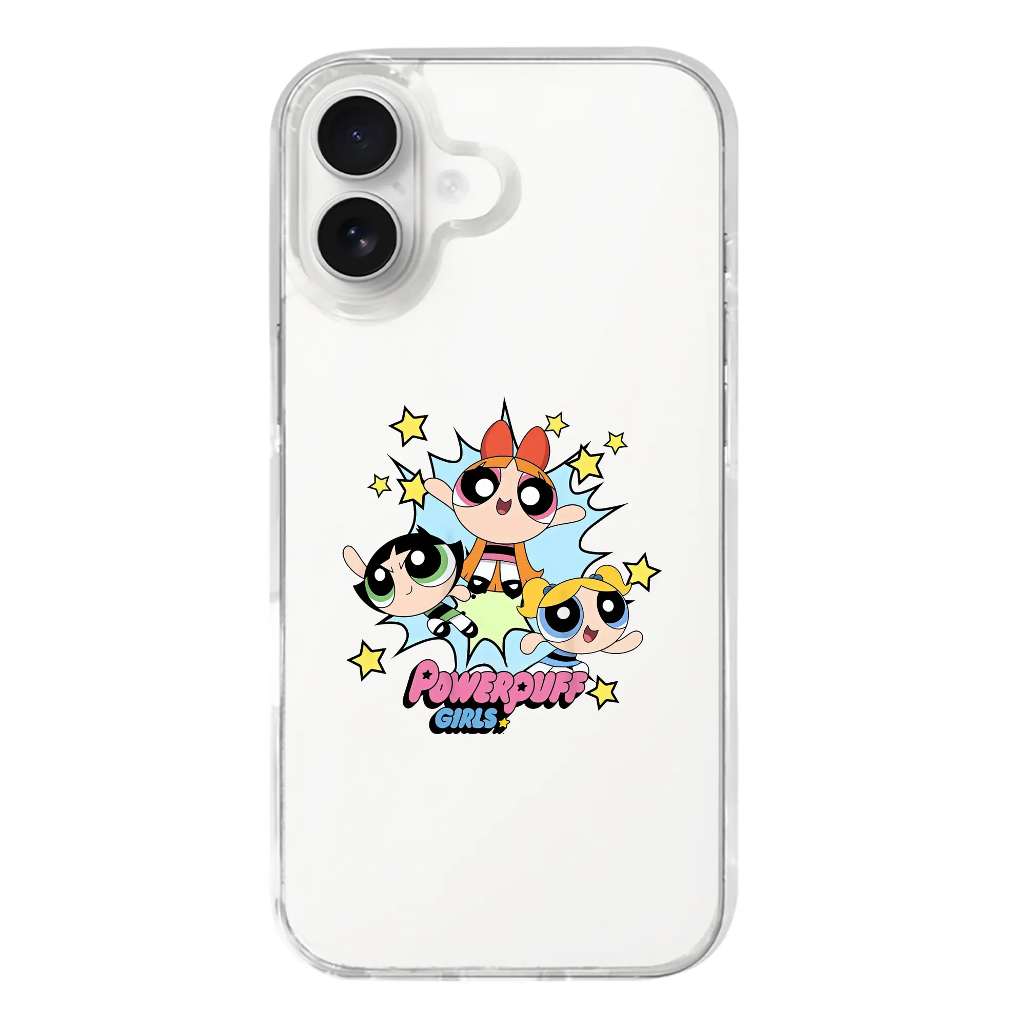 パワパフガールズ グッズ バブルス - iPhone 17シリーズ 透明スマホケース – 薄型・耐衝撃・精密フィット保護カバー